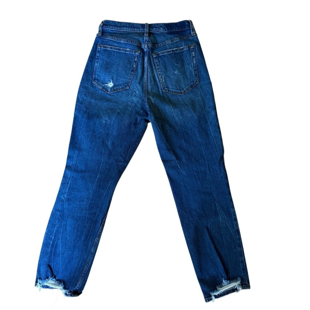 Abercrombie Curve Love Ultra High Rise Straight Jeans Women’s 28/6R distressed - Picture 6 of 10